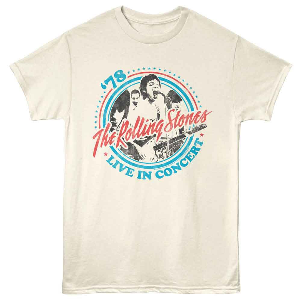 ROLLING STONES ローリングストーンズ (来日 35周年 記念 ) - LIVE IN CONCERT 78 (復刻ツアーTシリーズ) / Tシャツ / メンズ - PGS